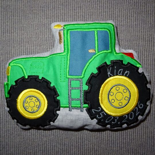 Stickdatei - Traktor Kissen ITH in 5 Größen
