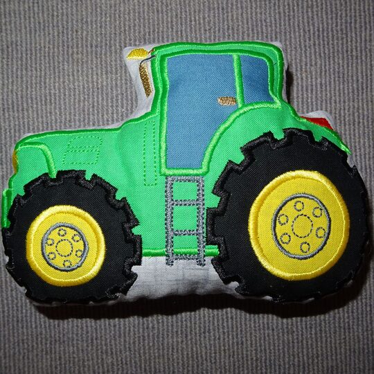Stickdatei - Traktor Kissen ITH in 5 Größen