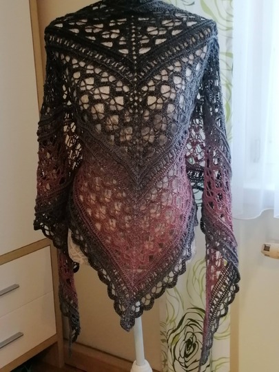 Crochet Pattern Triangular Scarf "Isaia"