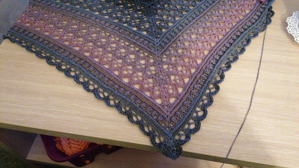 Crochet Pattern Triangular Scarf "Isaia"