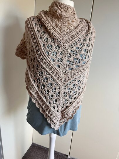 Crochet Pattern Triangular Scarf "Isaia"