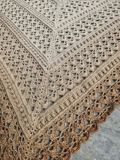 Crochet Pattern Triangular Scarf "Isaia"