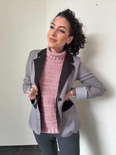 Häkelanleitung 1-BOBBEL-Pullunder/Top "BUSINESS GIRL"