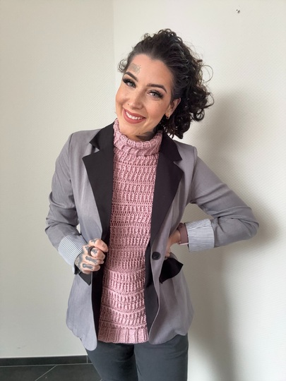 Häkelanleitung 1-BOBBEL-Pullunder/Top "BUSINESS GIRL"