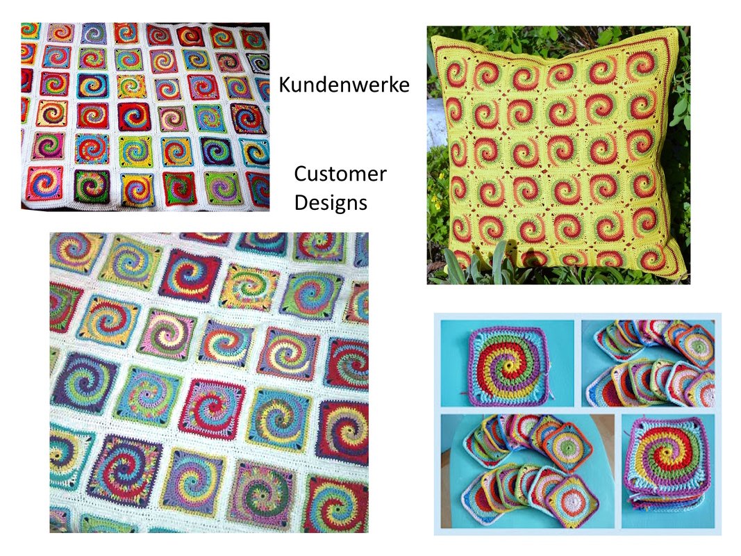 Häkelanleitung Granny Square "Twister" Spirale, Quadrat mit Spiralmuster - Bild 2