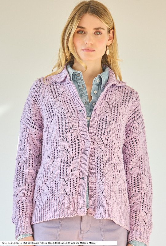 Jacke mit Ajourmuster - Bild 2