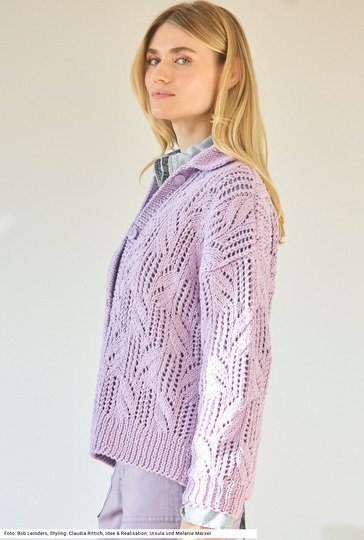 Jacke mit Ajourmuster