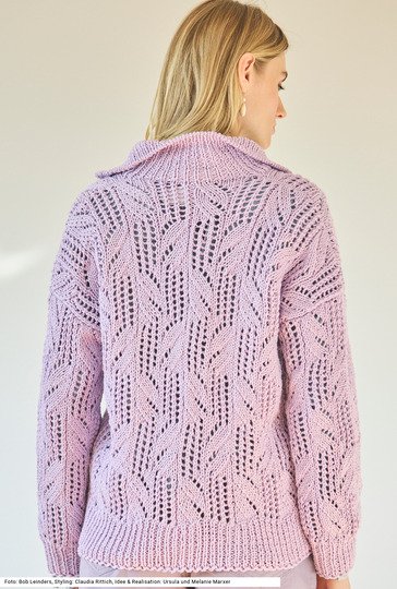 Jacke mit Ajourmuster