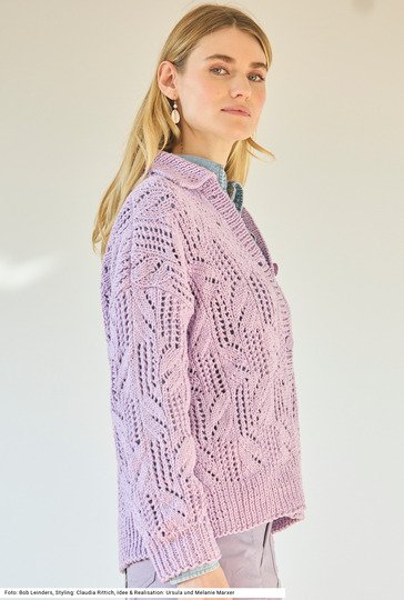 Jacke mit Ajourmuster