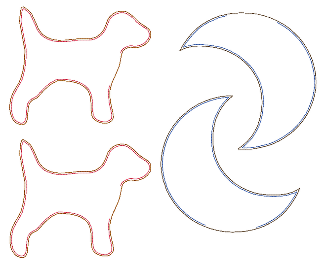 Stickdatei 15 einfache ITH Figuren 10cm als Abschminkpad oder Spielfigur