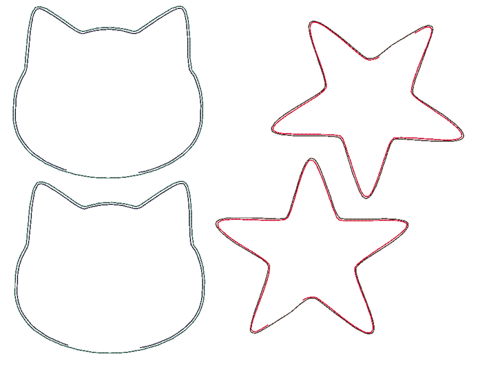 Stickdatei 15 einfache ITH Figuren 10cm als Abschminkpad oder Spielfigur