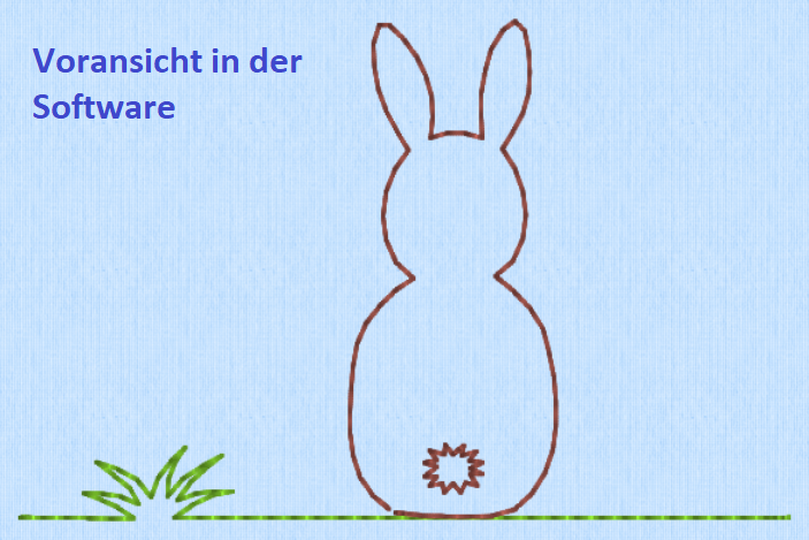 Stickdatei Hase Osterhase Freebie