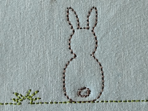 Stickdatei Hase Osterhase Freebie