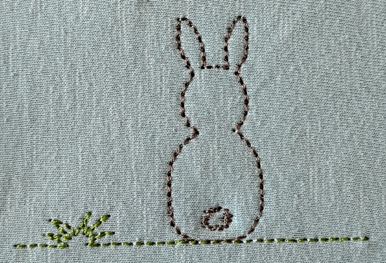 Stickdatei Hase Osterhase Freebie