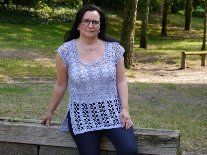 Häkelanleitung Shirt Blue Wonder