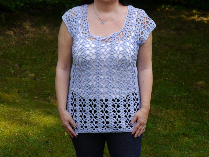 Häkelanleitung Shirt Blue Wonder