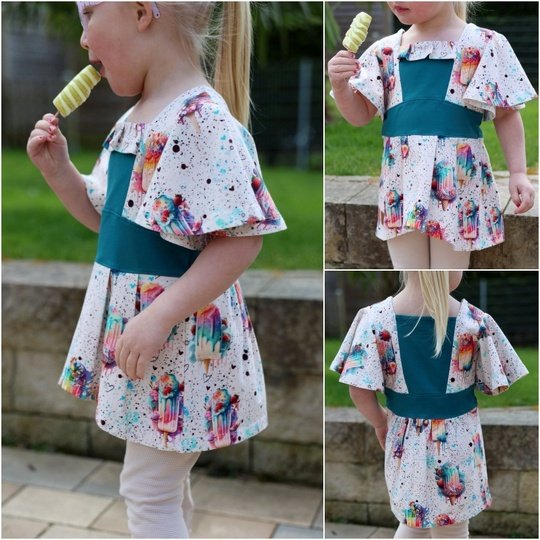 E-Book Schnittmuster Blütenglanz Tunika/Kleid Gr. 86 bis 164