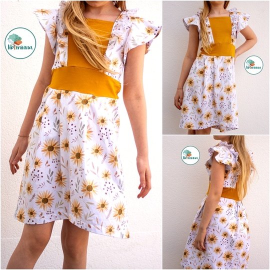 E-Book Schnittmuster Blütenglanz Tunika/Kleid Gr. 86 bis 164