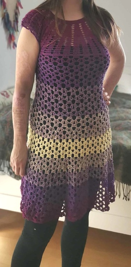 Tunka/Shirt/Kleid Mohnblume, Häkelanleitung