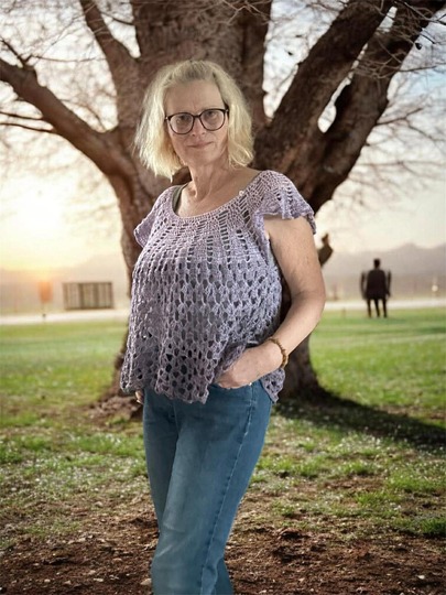 Tunka/Shirt/Kleid Mohnblume, Häkelanleitung