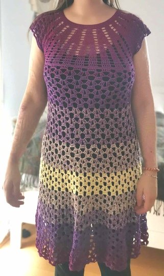 Tunka/Shirt/Kleid Mohnblume, Häkelanleitung
