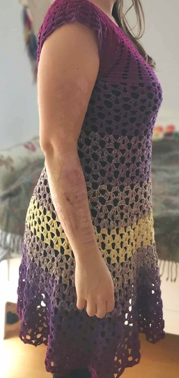 Tunka/Shirt/Kleid Mohnblume, Häkelanleitung