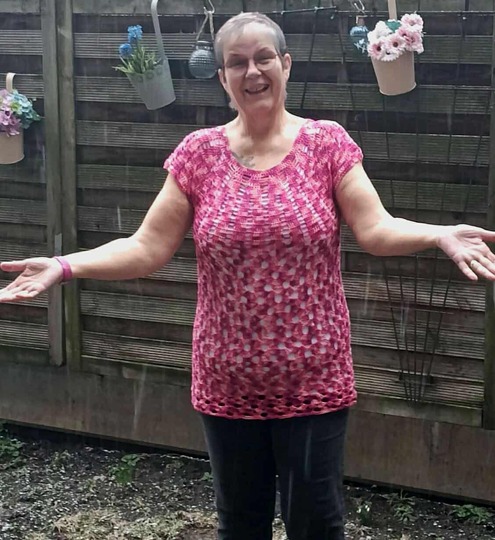 Tunka/Shirt/Kleid Mohnblume, Häkelanleitung