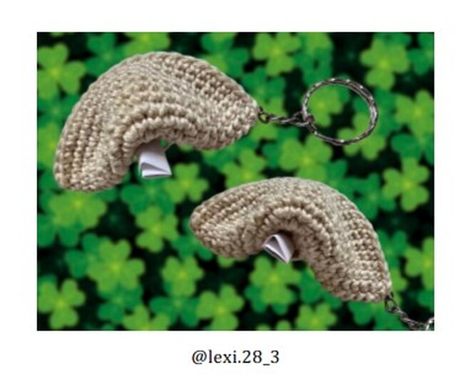 Crochet Pattern Fortune Cookie