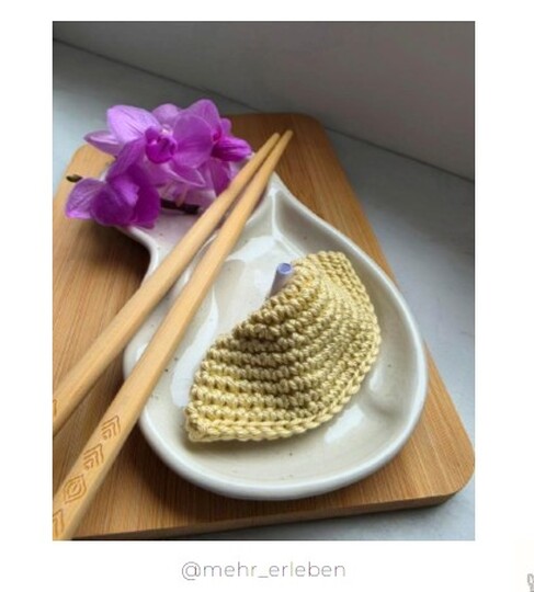 Crochet Pattern Fortune Cookie
