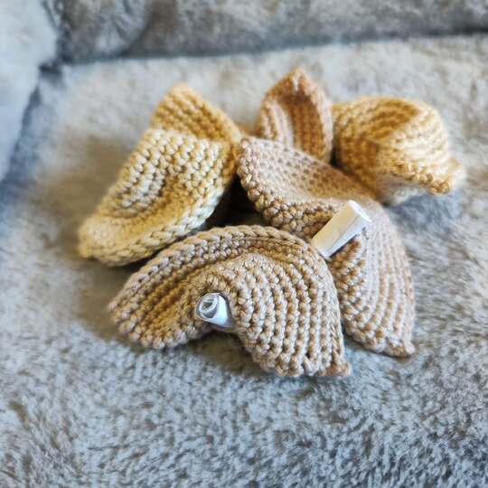 Crochet Pattern Fortune Cookie