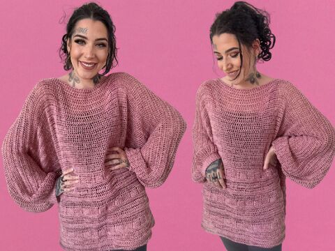 Häkelanleitung OVERSIZE-KUSCHELPULLI "GREAT FAIRY"