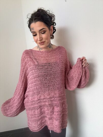 Häkelanleitung OVERSIZE-KUSCHELPULLI "GREAT FAIRY"