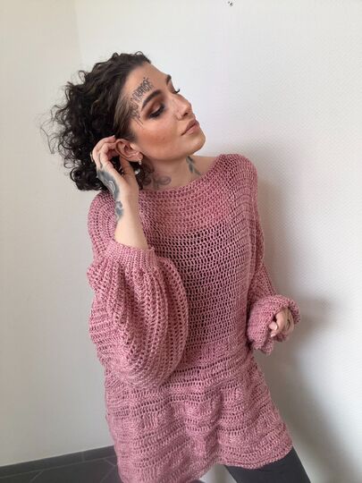 Häkelanleitung OVERSIZE-KUSCHELPULLI "GREAT FAIRY"