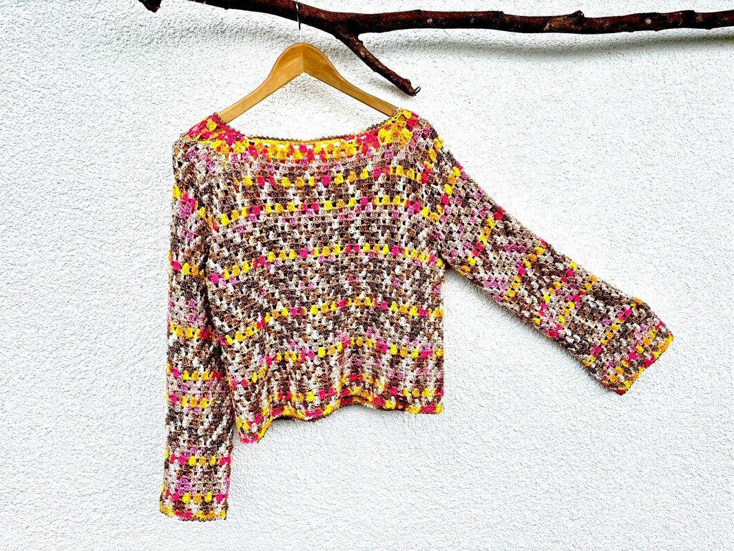 Häkelanleitung | Cooler Raglan-Pullover "NEON NIGHTS" |  9 Größen - Bild 4