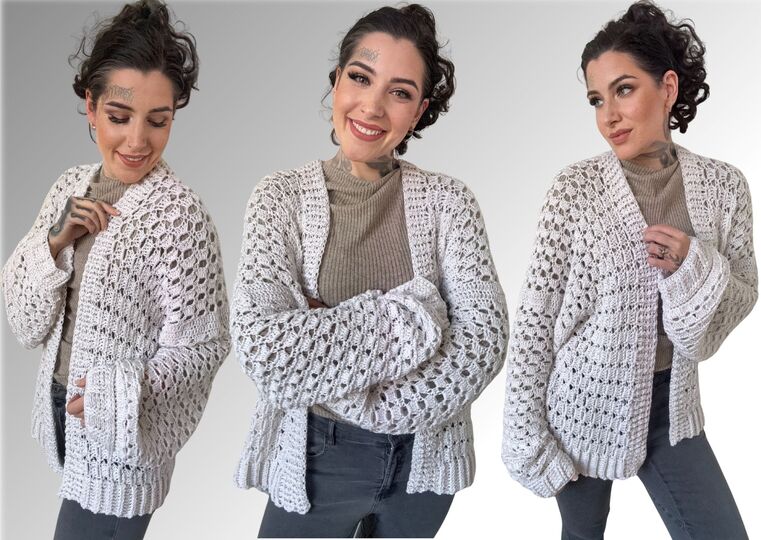 Häkelanleitung JACKE "WHITE DIAMOND"