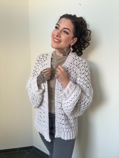 Häkelanleitung JACKE "WHITE DIAMOND"