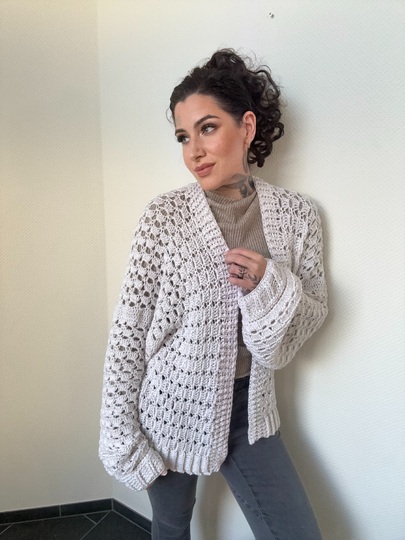 Häkelanleitung JACKE "WHITE DIAMOND"