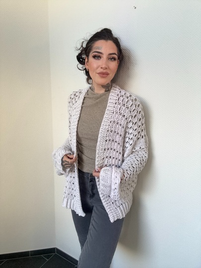 Häkelanleitung JACKE "WHITE DIAMOND"