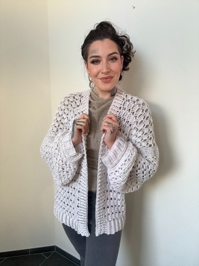 Häkelanleitung JACKE "WHITE DIAMOND"