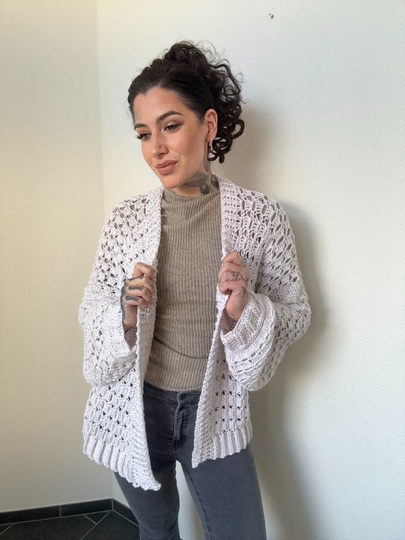 Häkelanleitung JACKE "WHITE DIAMOND"