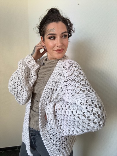 Häkelanleitung JACKE "WHITE DIAMOND"