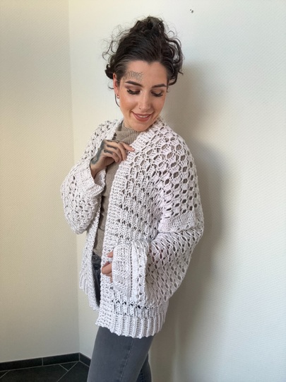 Häkelanleitung JACKE "WHITE DIAMOND"