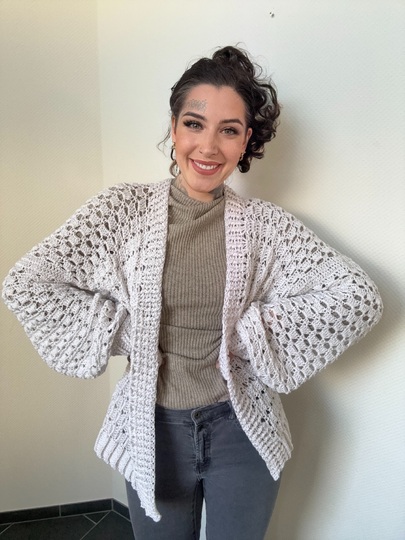 Häkelanleitung JACKE "WHITE DIAMOND"