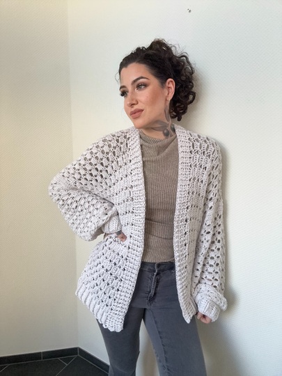 Häkelanleitung JACKE "WHITE DIAMOND"