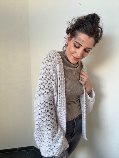 Häkelanleitung JACKE "WHITE DIAMOND"