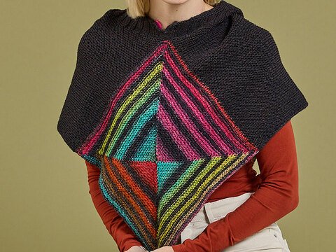 KAPUZENKRAGEN GLISSY, GESTRICKT