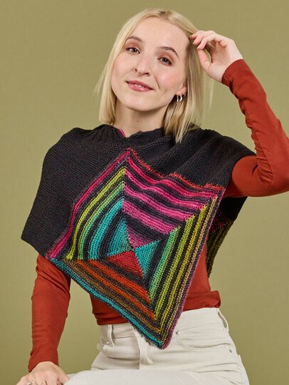 KAPUZENKRAGEN GLISSY, GESTRICKT