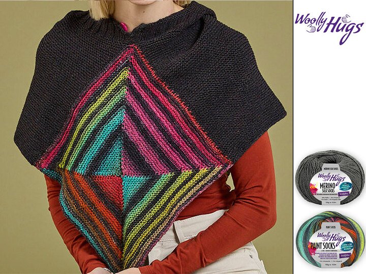 KAPUZENKRAGEN GLISSY, GESTRICKT