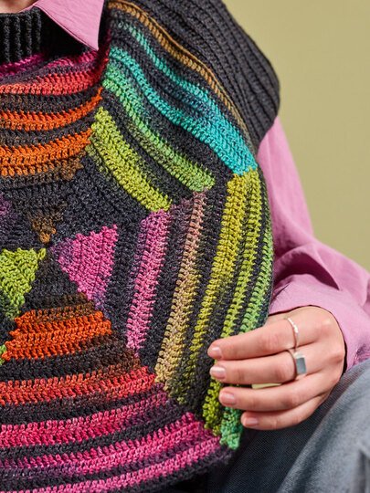 SCHULTERWÄRMER GABI, GEHÄKELT