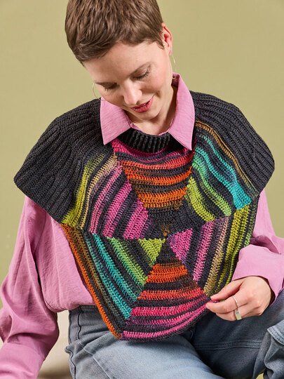 SCHULTERWÄRMER GABI, GEHÄKELT